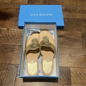 Jack Rogers Gold Sandals